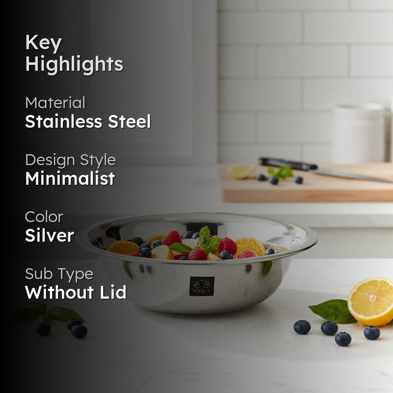 Blendora Stainless Steel Mixing Bowl - 2000 mL media 2