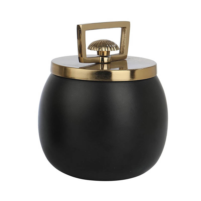 Jarrah Storage Jar (Black & Gold) - Large media 4