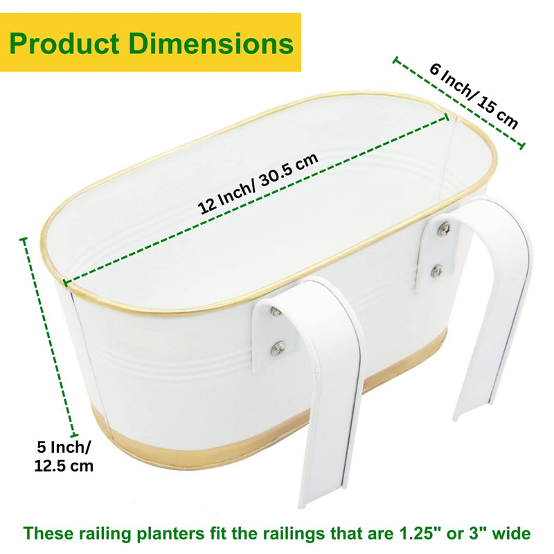 Norva Hanging Planter (White) - Set Of Three media 3