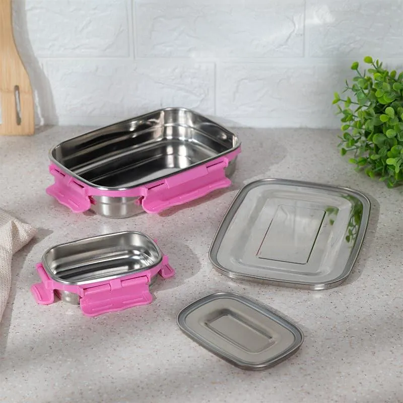 Ligo Pink Lunch Box (800/150 mL) - Two Piece Set media 3