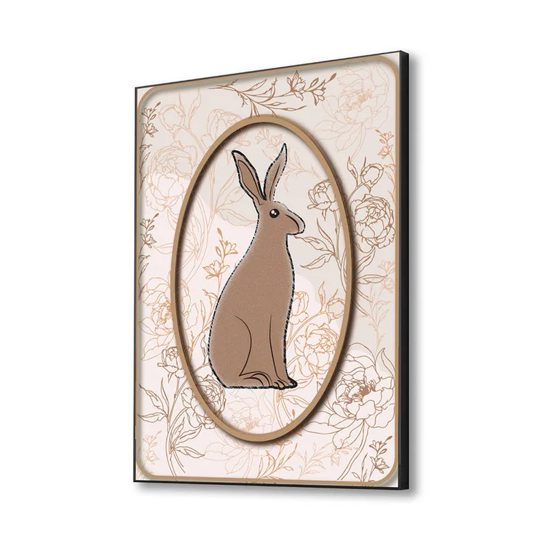 Bunny Vines Wall Art with Black Frame media 3