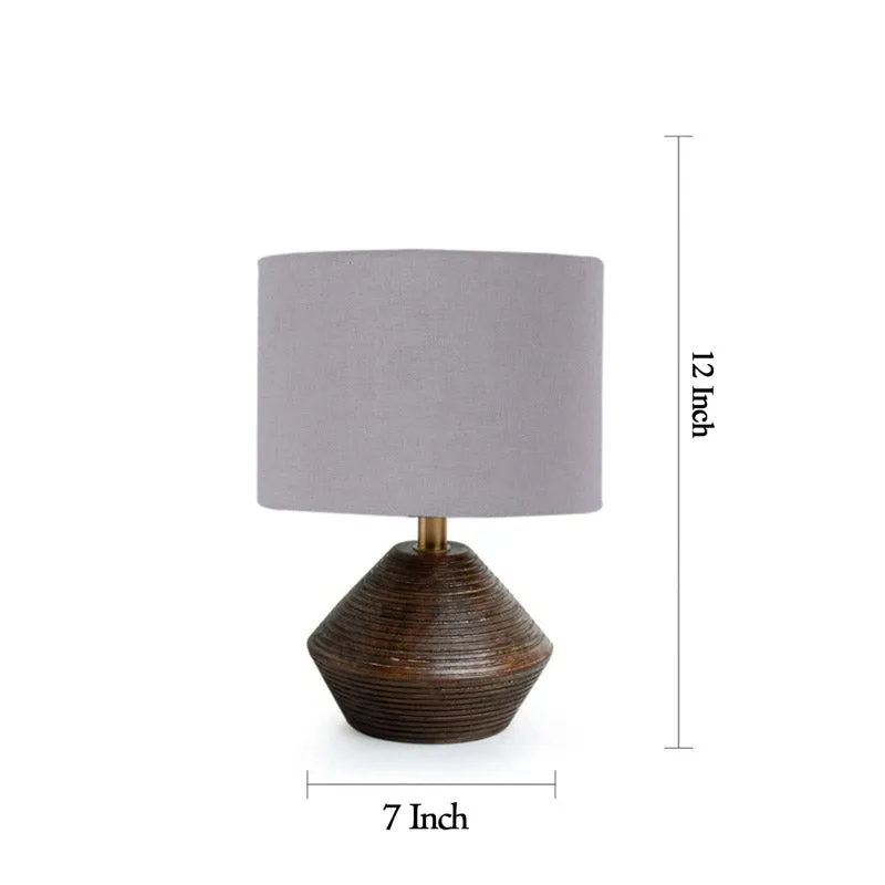 Yami Wooden Table Lamp - Grey,Brown media 7
