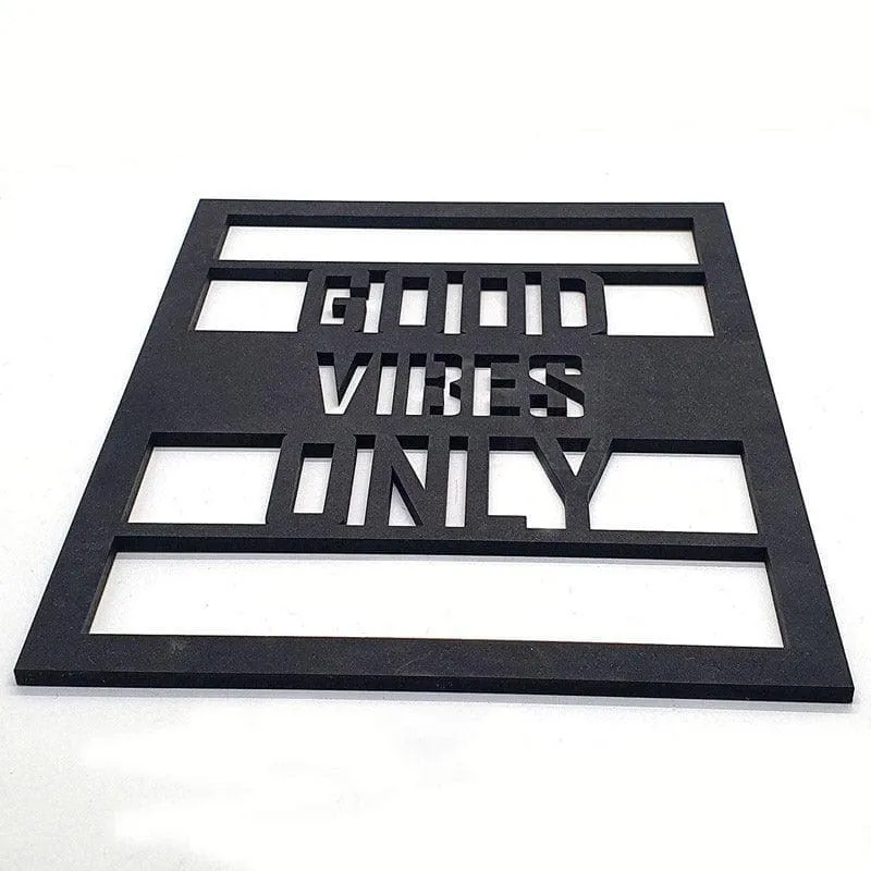 Good Vibes Only Cutout MDF Wall Accent media 3