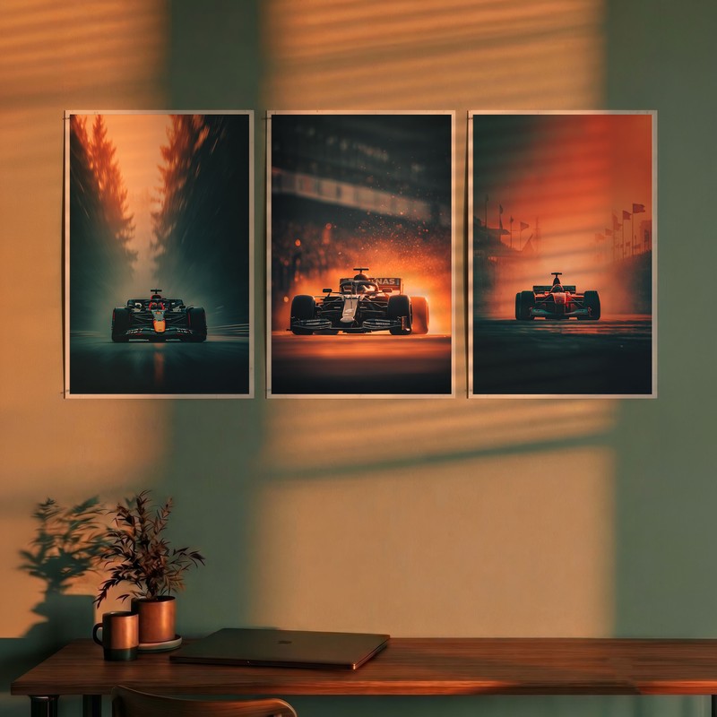 Velocity Horizon Cars Polymer Wall Poster