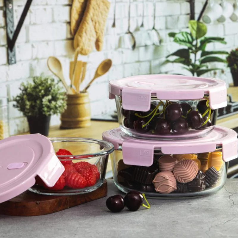 Katha Storage Containers (900 mL/600 mL/400 mL) - Set Of Three media 1