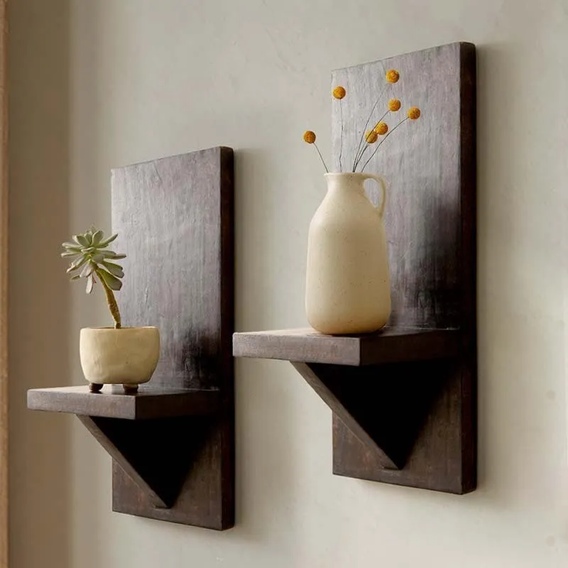 Classic Wooden Wall Shelves (Set Of Two) media 1