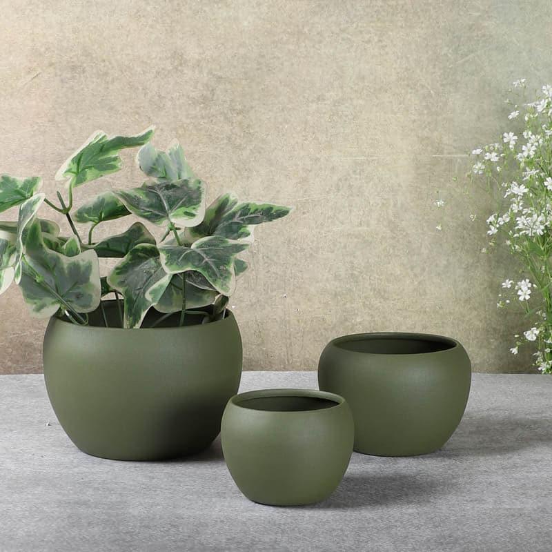 Ivera Dune Planter (Green) - Set Of Three media 5