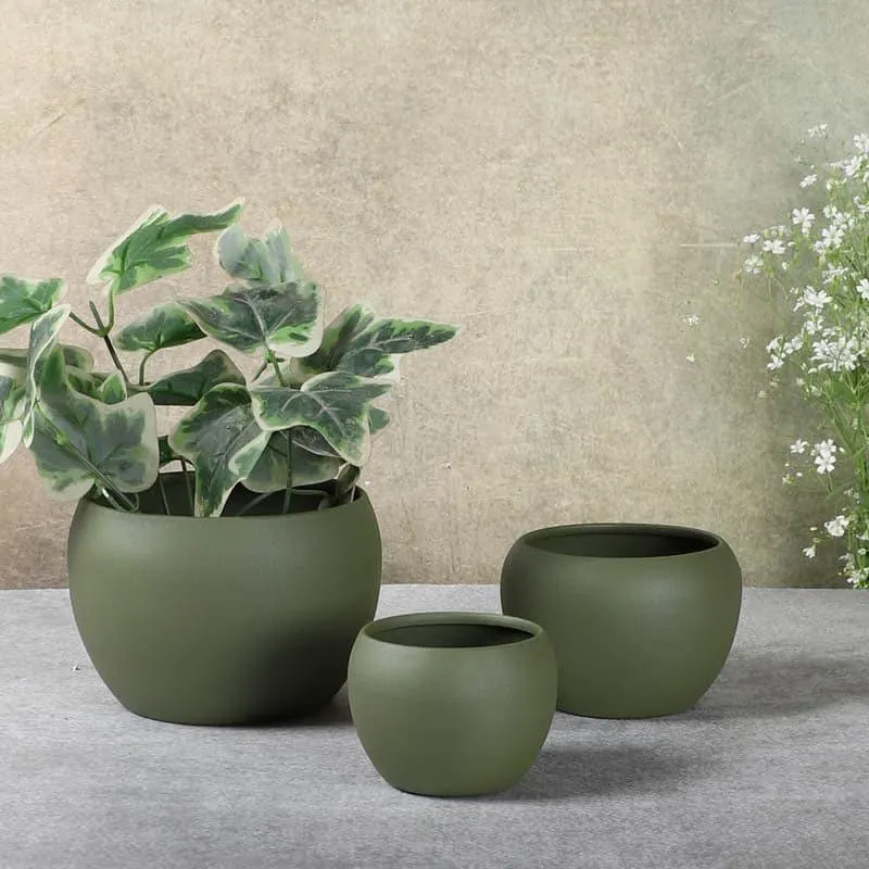 Ivera Dune Planter (Green) - Set Of Three media 5