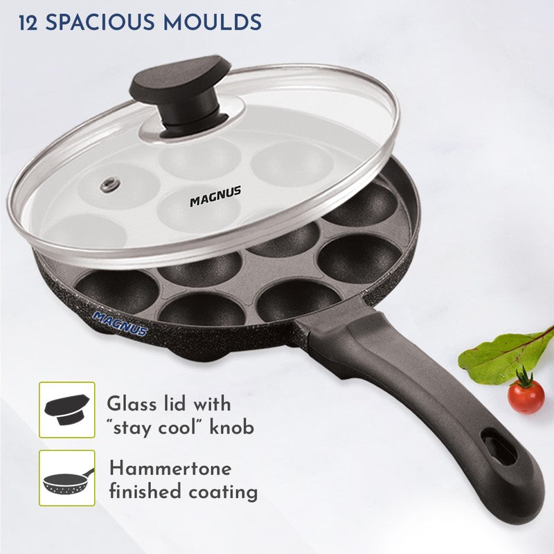 SmoothCook Classic Non-Stick Paniyaram Pan With Lid media 8
