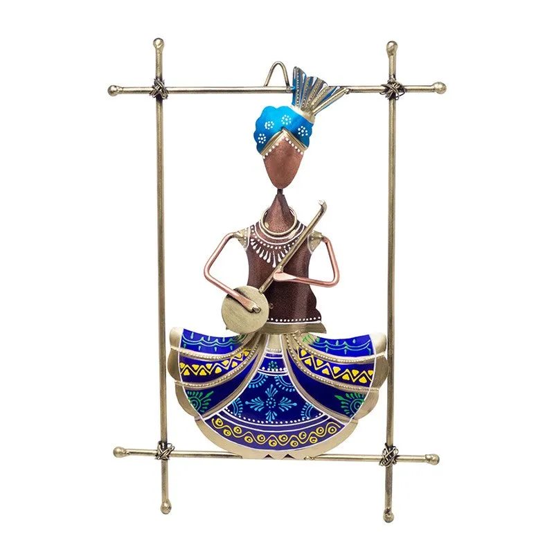 Veena Vahini Handcrafted Metal Wall Accent media 2