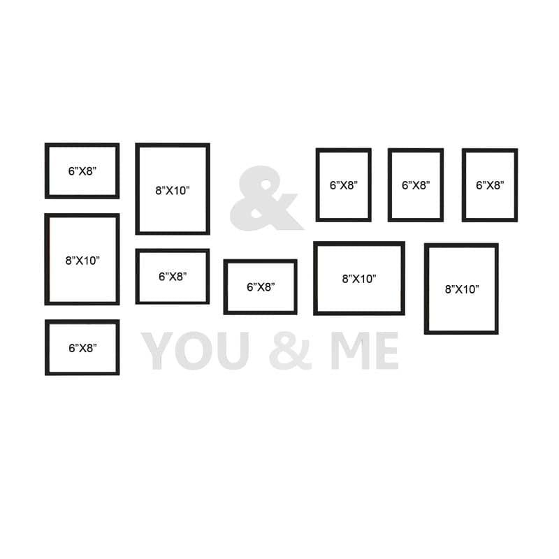 You and Me Photo Frame Collage - Set Of Eleven media 3