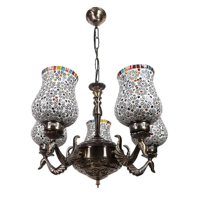 Bido Mayoora Mosaic Golden Antique Ceiling Lamp media 5