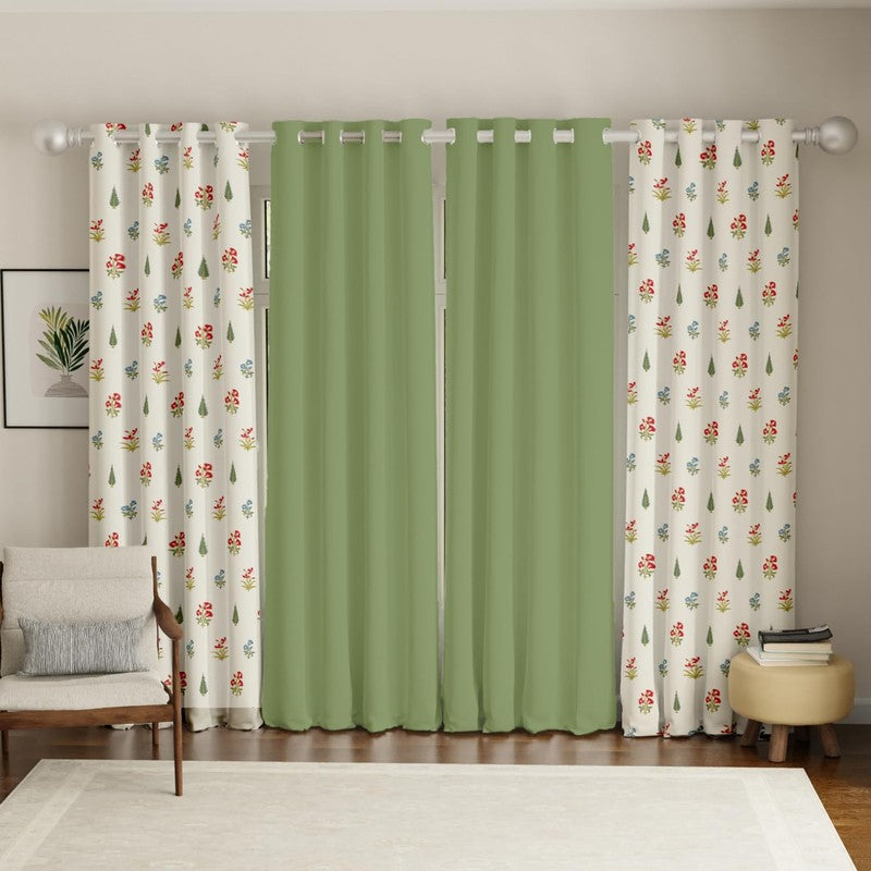 Urban Space High Garden Curtains - Set Of Four media 3