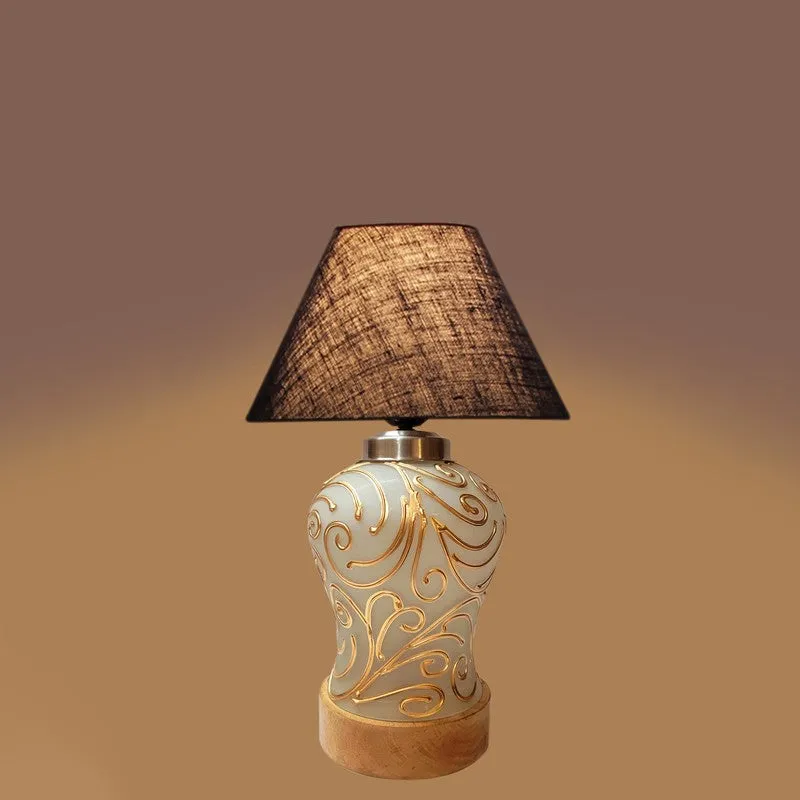 Lumithra Wooden Table Lamp - Blue media 4
