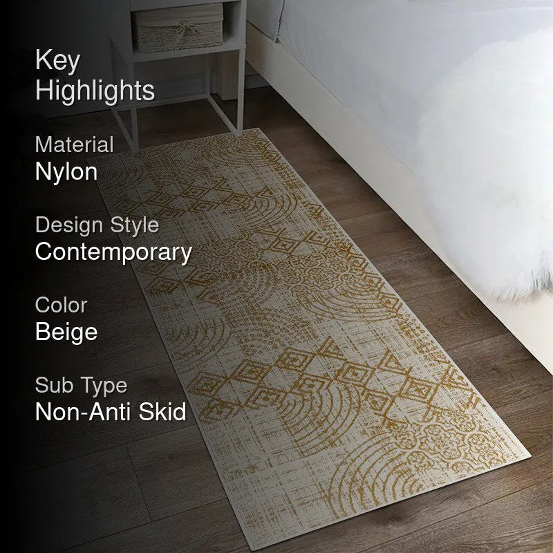 Lexo Non-Anti Skid Nylon Runner Rug - Yellow media 2