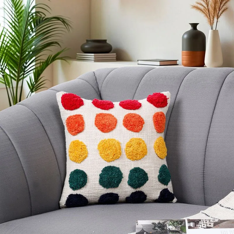 Polka Pop Tufted Cushion Cover media 1