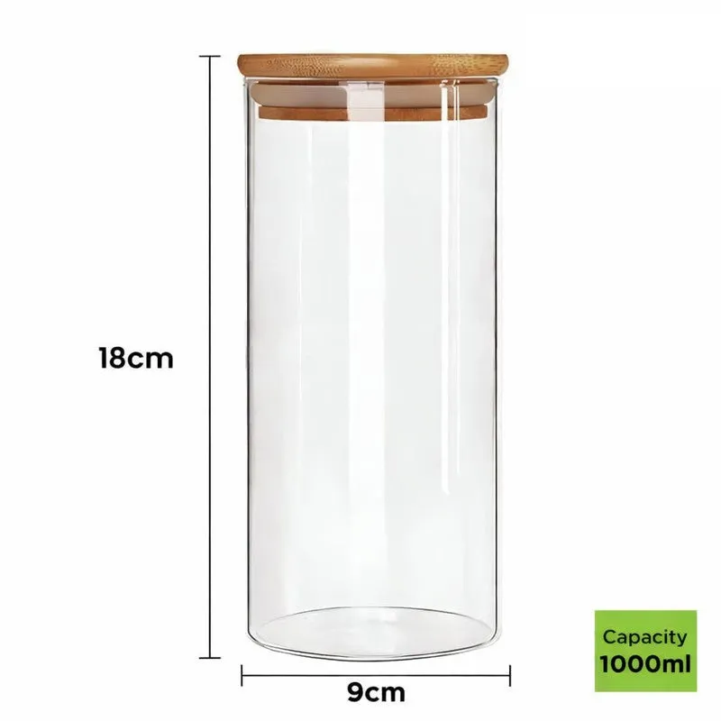 Smart Store Glass Jar (1000 mL Each) - Set Of Three media 8