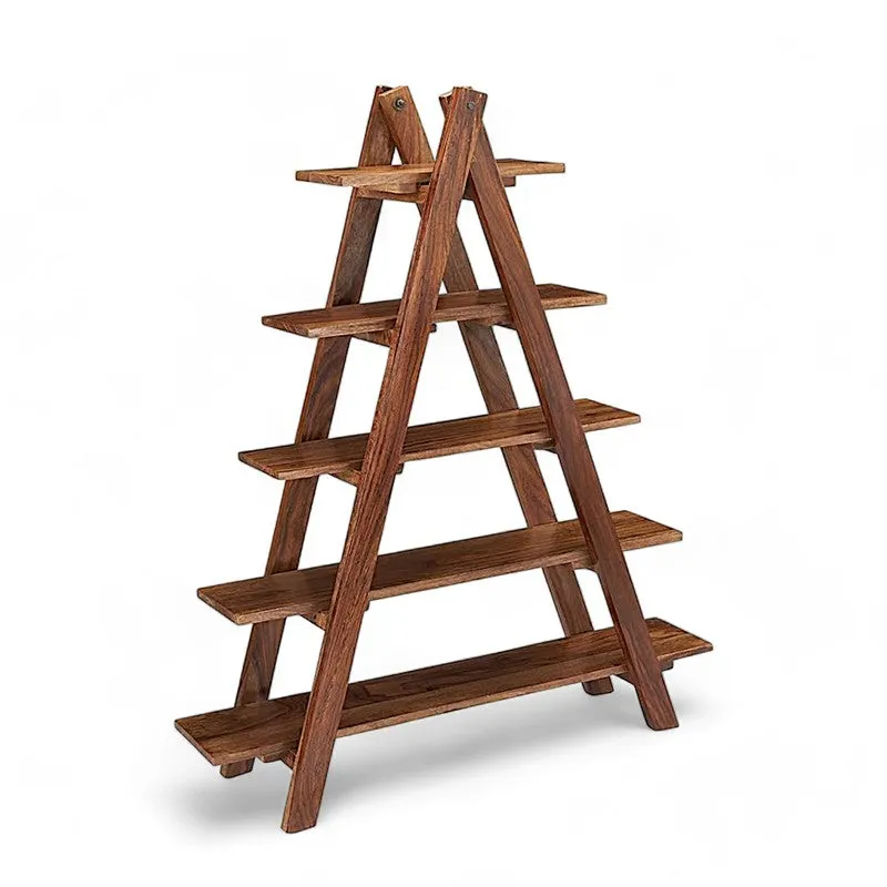 Uverox I Sheesham Wooden Rack - Brown media 4