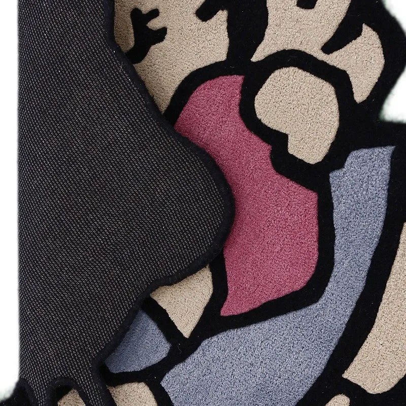 Hello Kitty Wool Carpet - Beige,Pink media 5