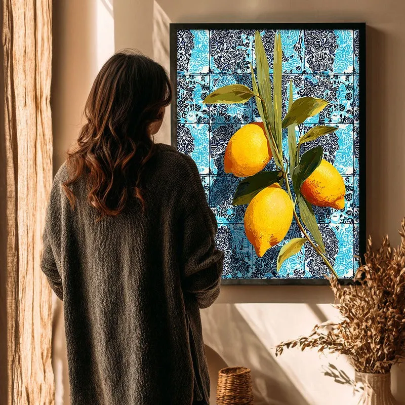 Vitamin Glow Canvas Wall Painting - Black Frame media 4