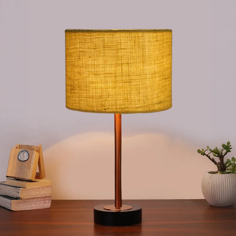 Sienna I Rodin Wooden Table Lamp - Yellow,Copper,Black media 2