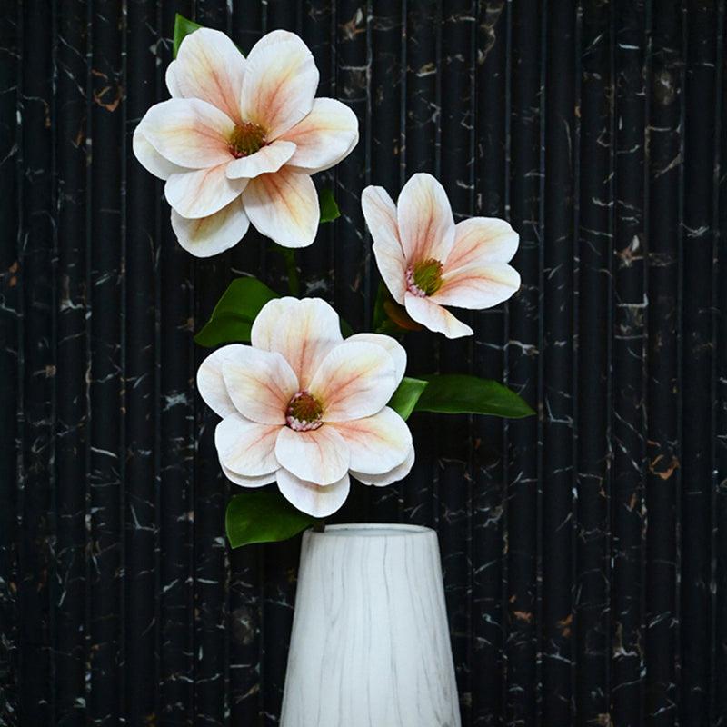 Artificial Decorative Magnolia Flower Stick media 5