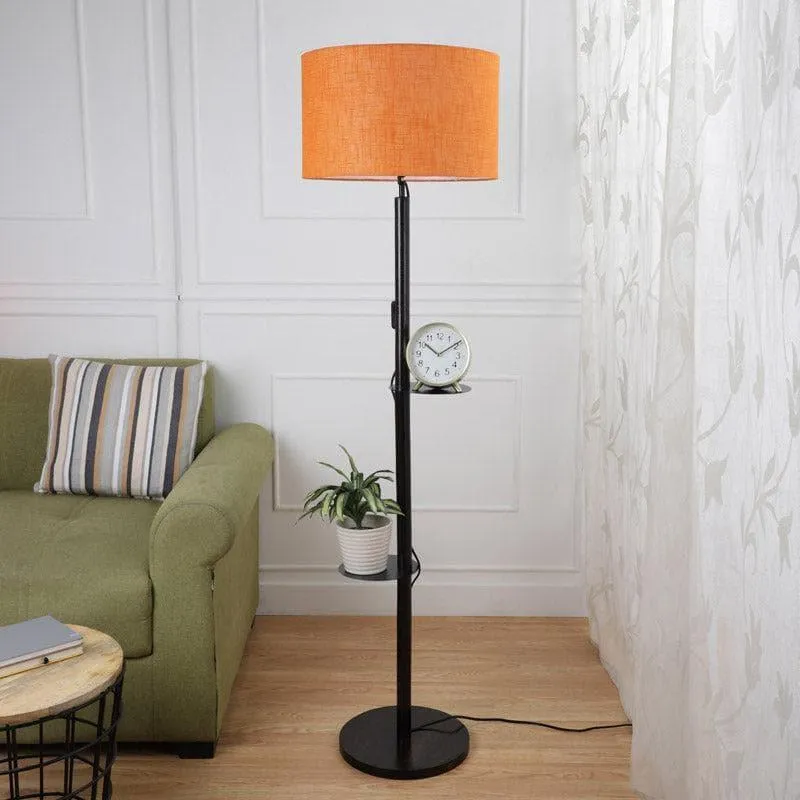 Kyomi Musa Floor Lamp With Shelf media 3