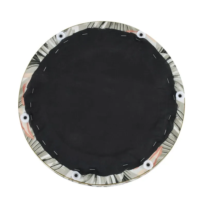 Avira Floral Velvet Pouffe - Multicolor media 6