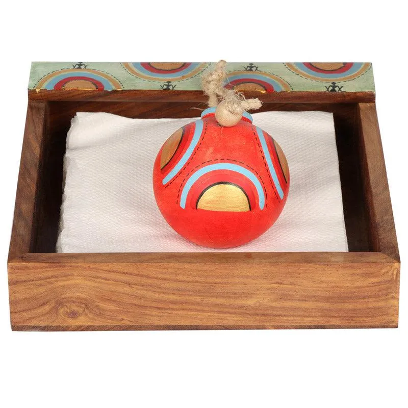 Jaya Handpainted Napkin Holder media 4