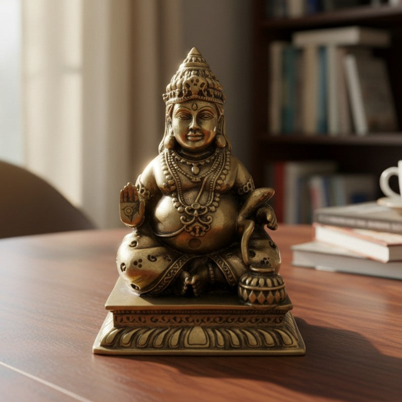 Divine Kuber Brass Idol