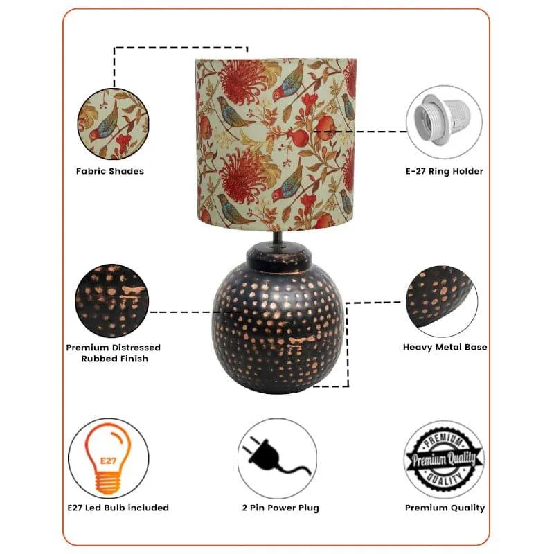 Gola Amarylis Fabric Table Lamp - Multicolor media 5