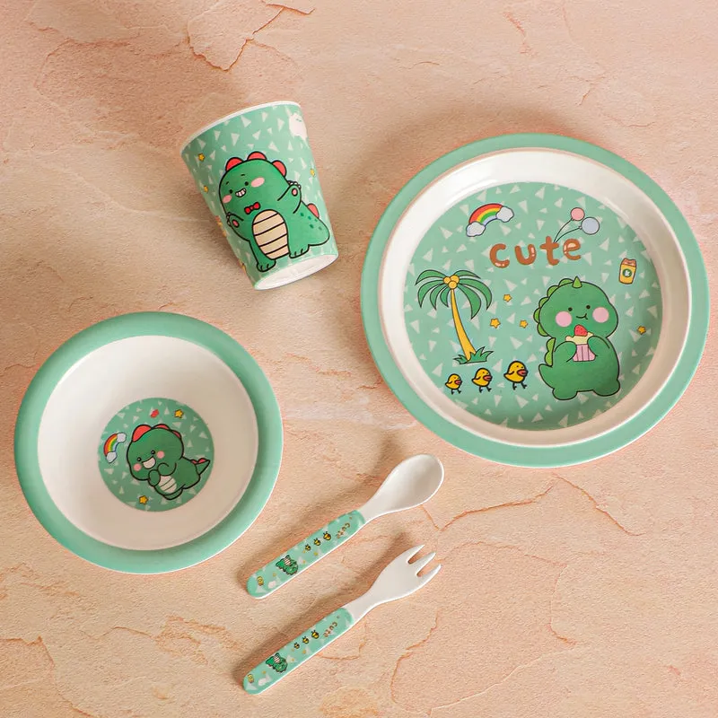 Dino Era Kids Dinner Set - Five Piece Set media 5