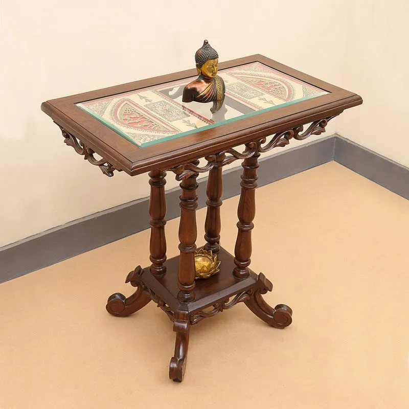Kama Teak Wood Console Table media 3
