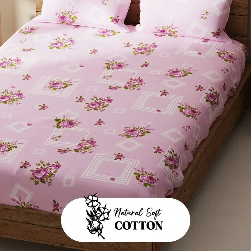 Ceynor Bedsheet (Pink) - 115 GSM media 5
