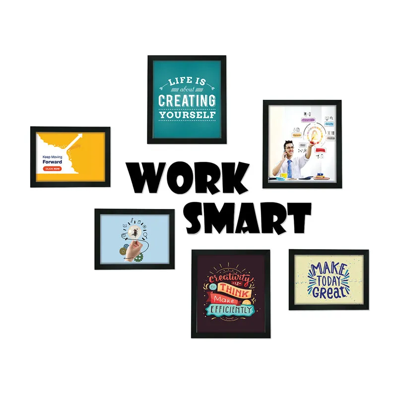 Memory Mosaic "Work Smart" Synthetic Photo Frame - Seven Piece Set media 3
