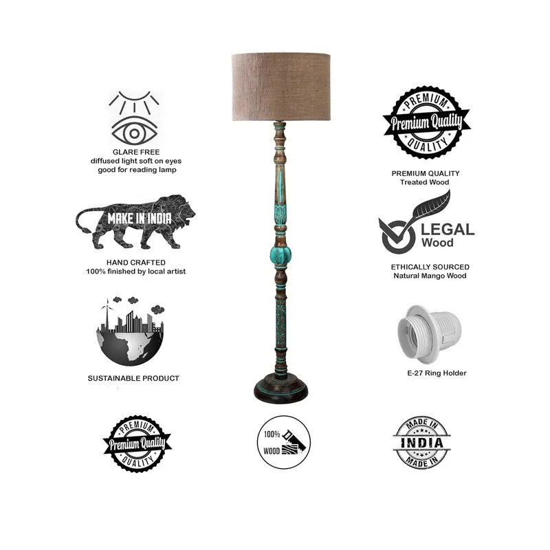 CylindraEdge Luxe Floor Lamp (Beige) media 7