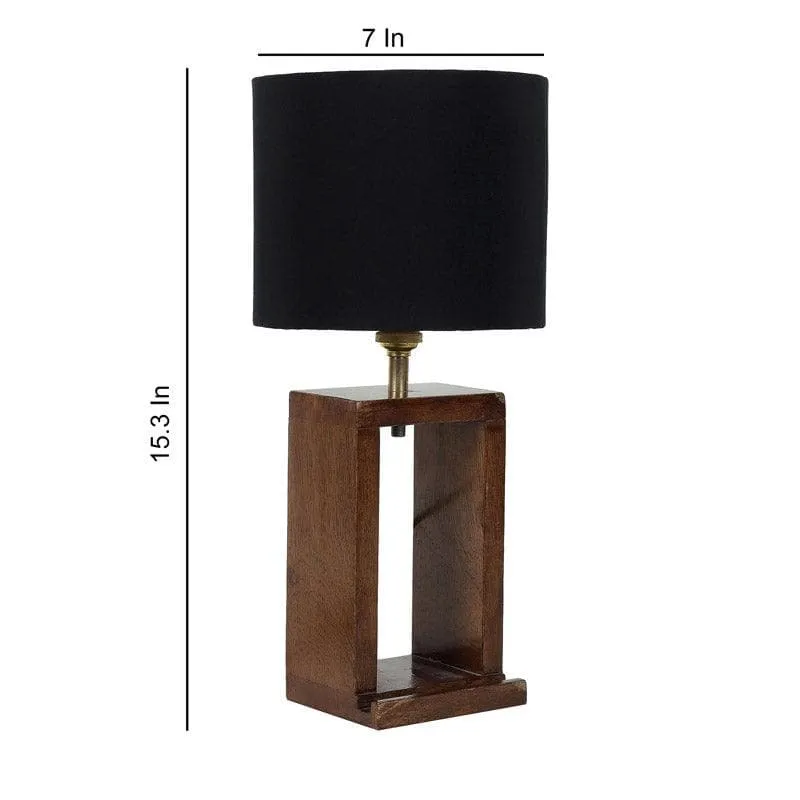 Blace Recto Fabric Table Lamp - Black,Brown media 5