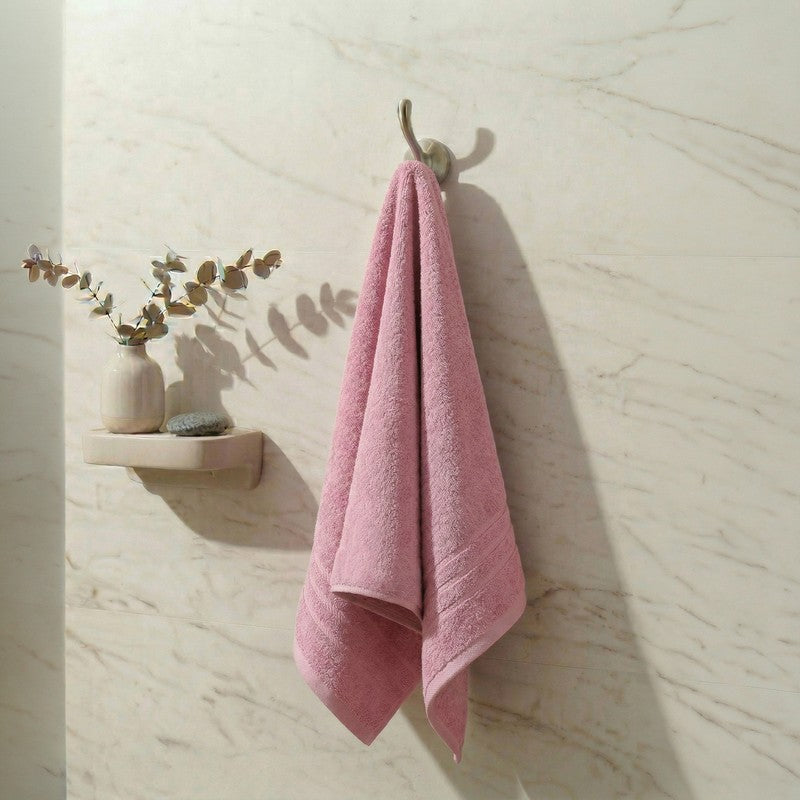 Monte Carlo Dry Muse Pure Cotton Bath Towel - Light Pink - 60 x 120 cms