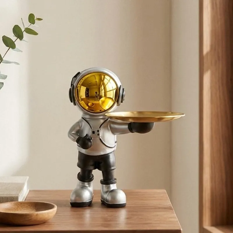 Astronaut Luxe Metal Accent Tray - Gold - 1