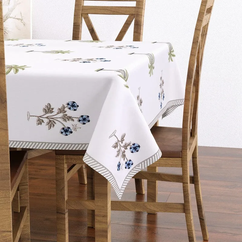 PalmBreeze Cotton Table Cover - Blue,Green media 3