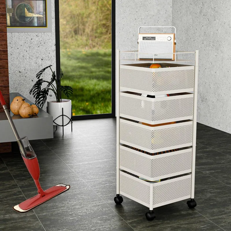 Movra Four Tier Trolley - White media 3
