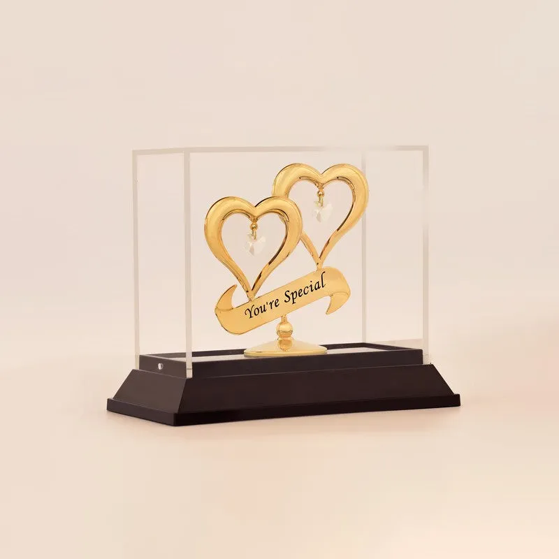 Special Heart 24K Gold Plated Mild Steel Showpiece media 3