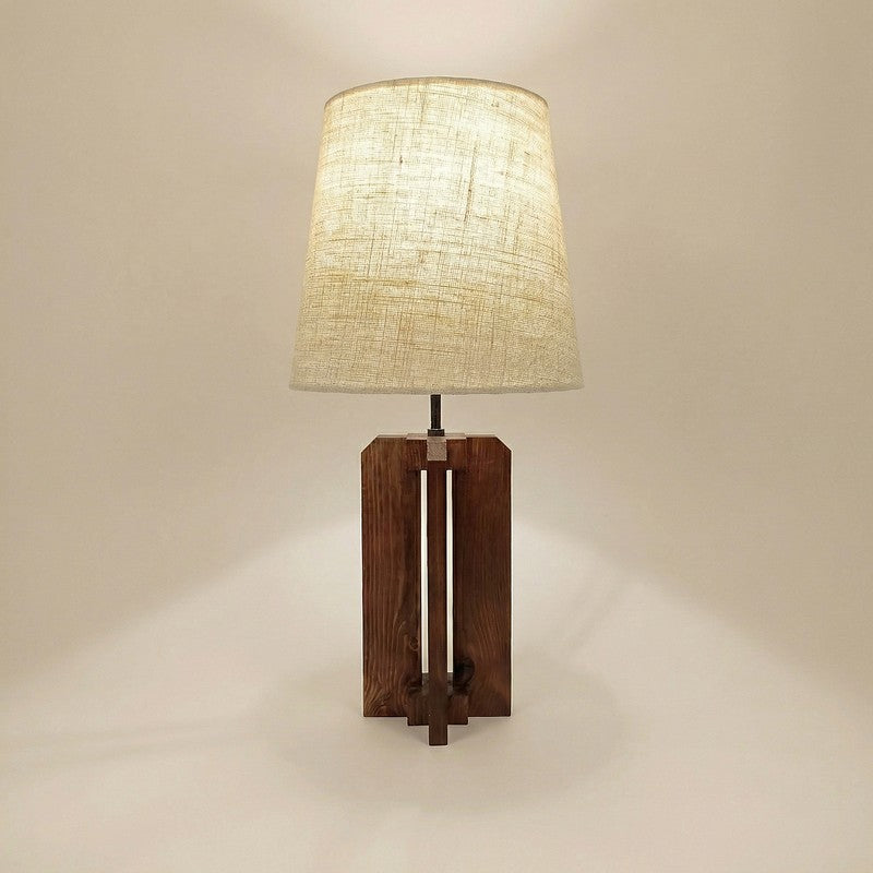 Ilyria Jute & Wood Table Lamp - Brown media 4