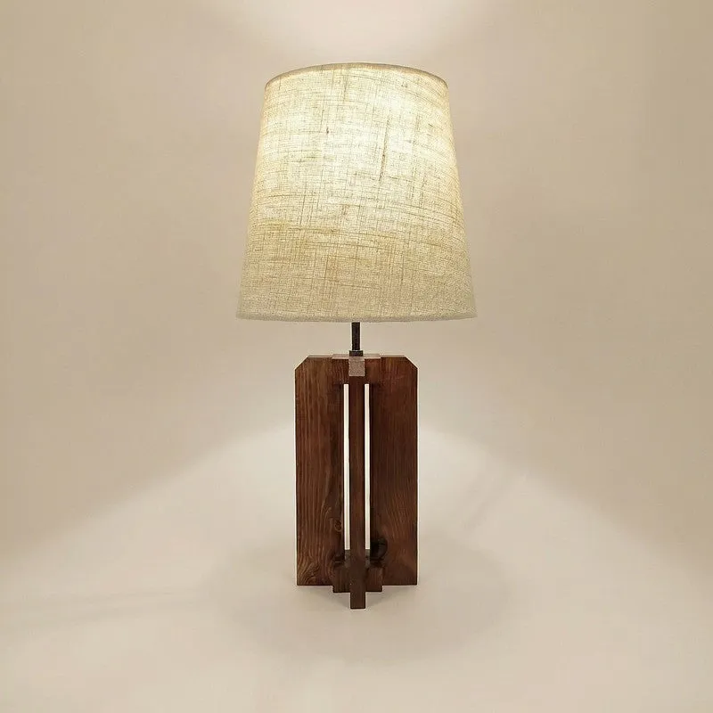 Ilyria Jute & Wood Table Lamp - Brown media 4