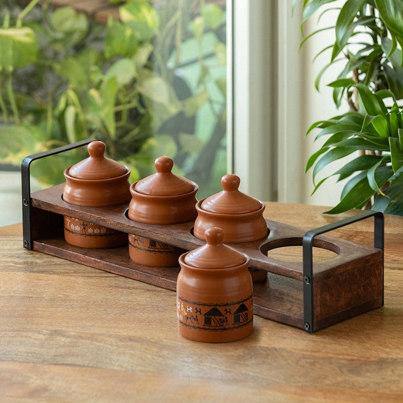 Sera Glow Ceramic Jar (250 mL) - Five Piece Set - 250 ML