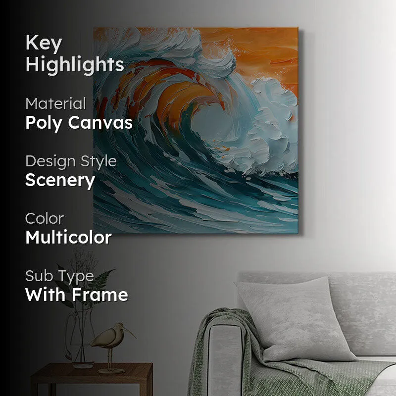 Ocean Waves Wall Painting media 2