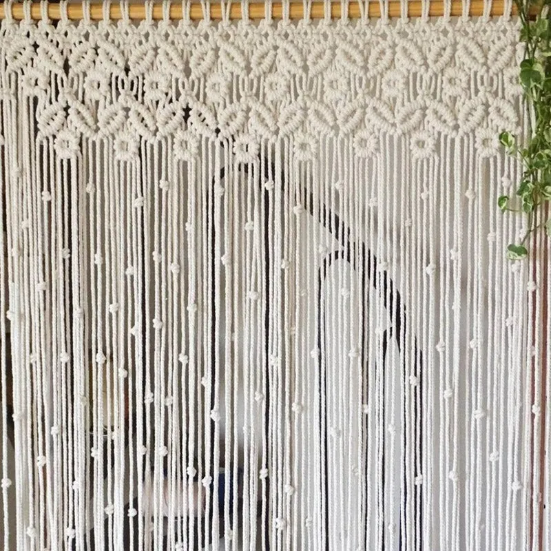 Bear Macrame Curtain media 1