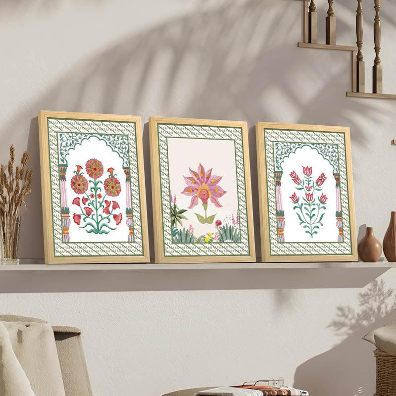 Roha Ethnic Wall Art - Set Of Three media 3