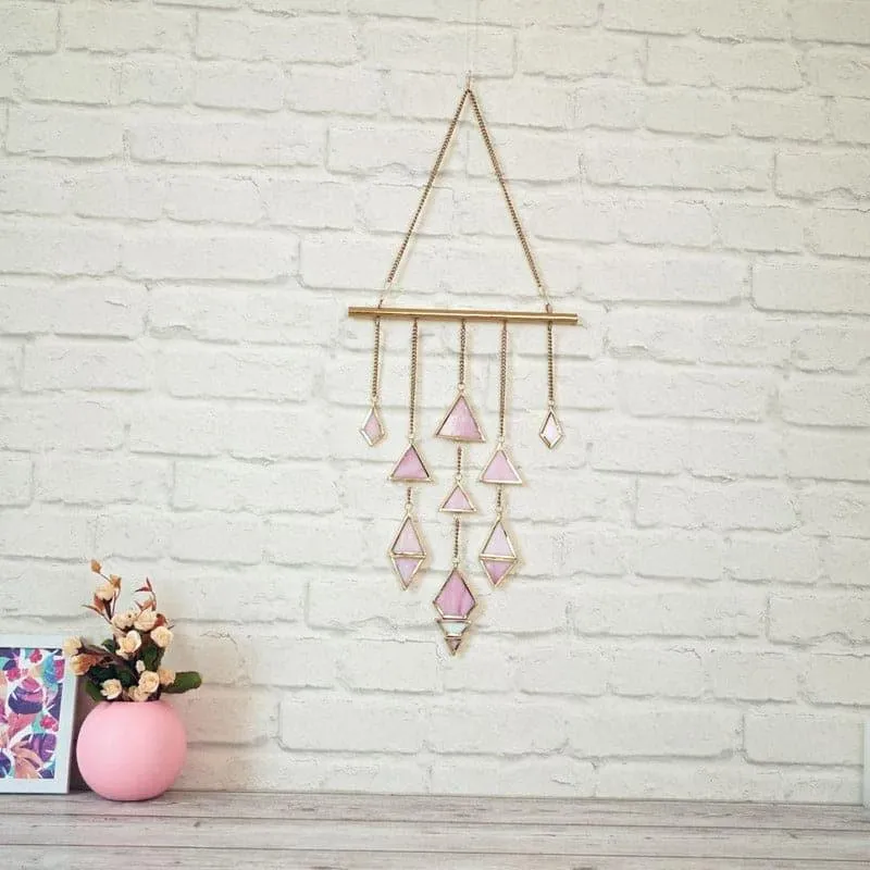 Bendora Suncatcher MDF & Glass Wall Hanging - Pink media 3
