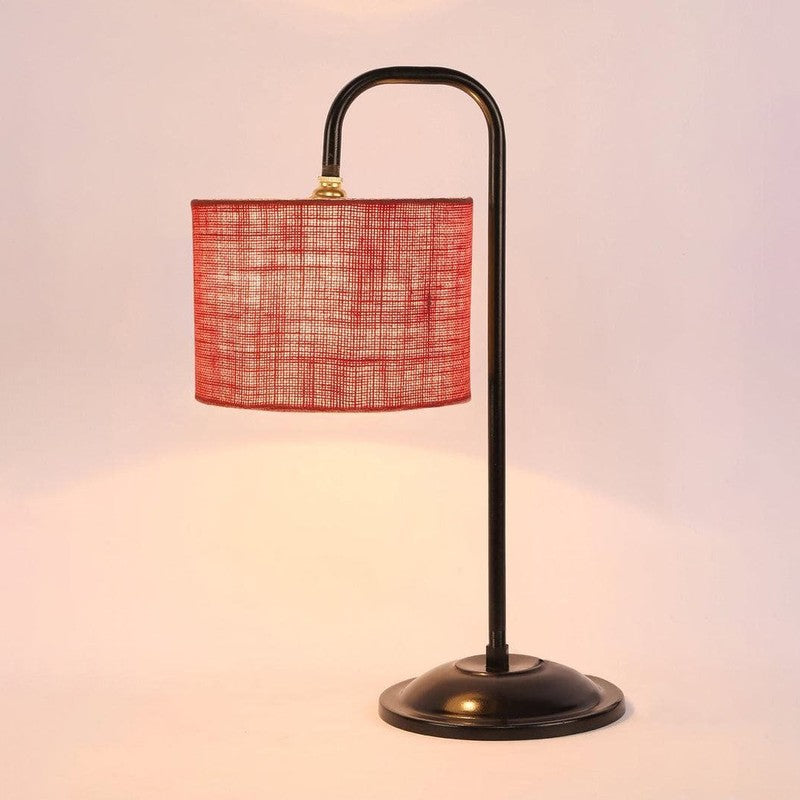 Flynn Arch Fabric Table Lamp - Pink,Black media 5
